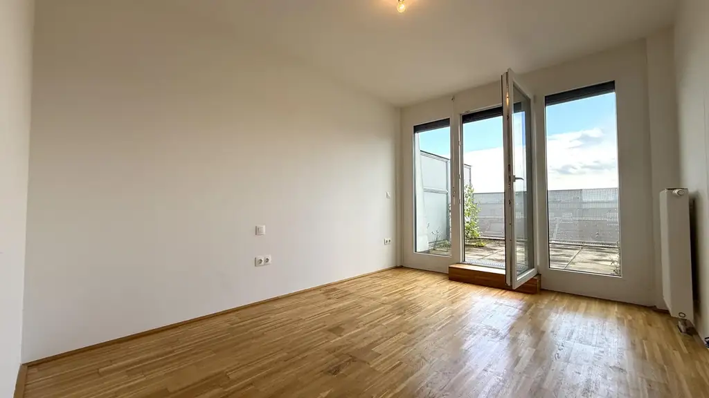 4-Zimmer-Neubauwohnung im 2. Dachgeschoß!  21,32m² Terrassenfläche mit Abendsonne!!