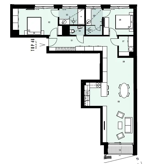 Das KAYSER – Vienna Downtown
3-Zimmer Wohnung im Herzen Wiens