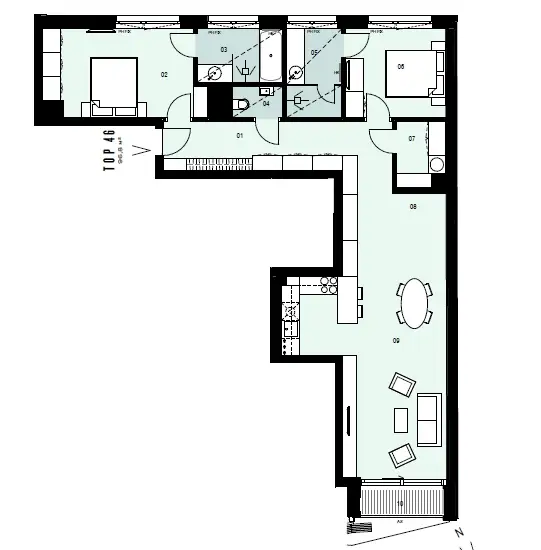 Das KAYSER – Vienna Downtown
3-Zimmer Wohnung im Herzen Wiens