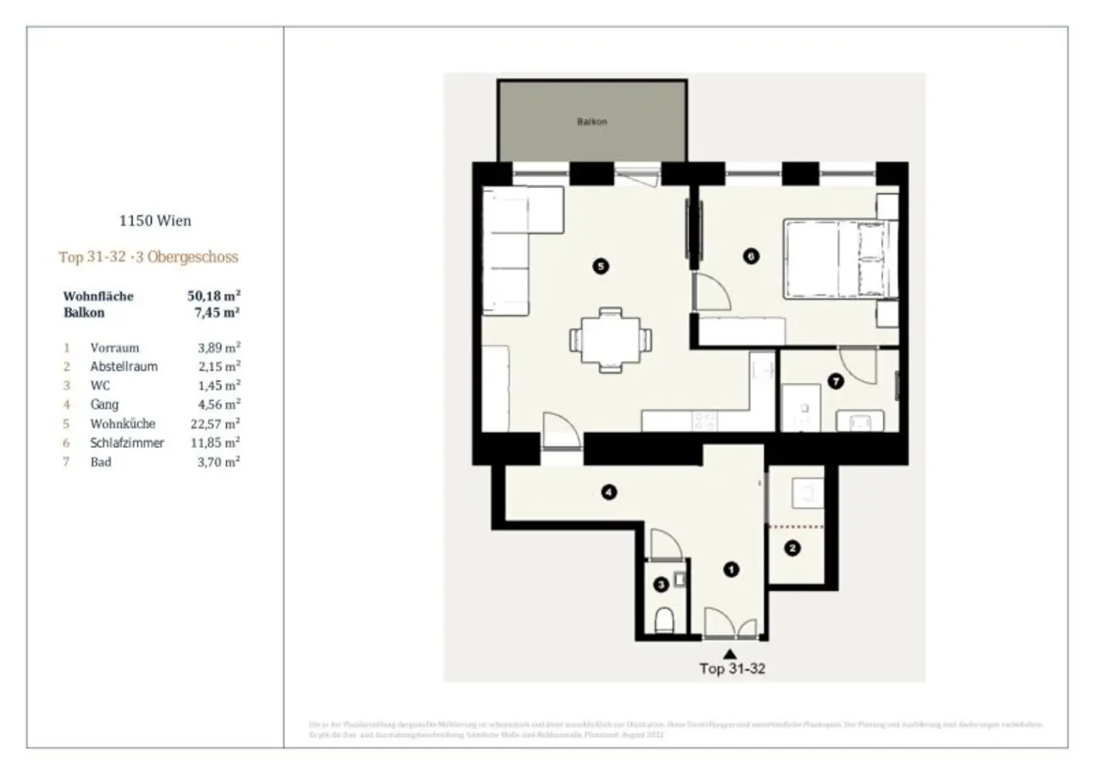 Schöner 2-Zimmer Erstbezug, Nähe Meiselmarkt
