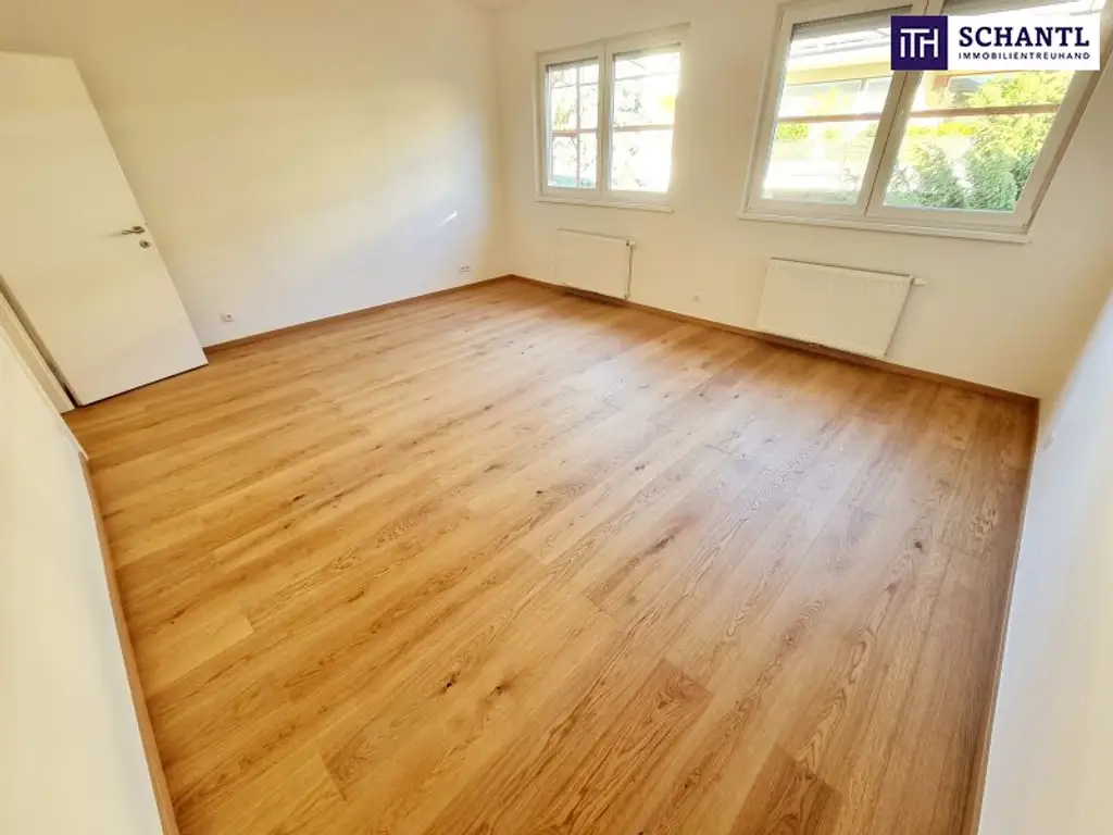 Ruheoase im Grünen! Sonnig. Saniert. Einfach super! Erstbezug mit Wohlfühlfaktor! 4 Zimmer + 2 Balkone + Garagenplatz + Hochwertige Einbauküche! Grün wohin das Auge reicht!