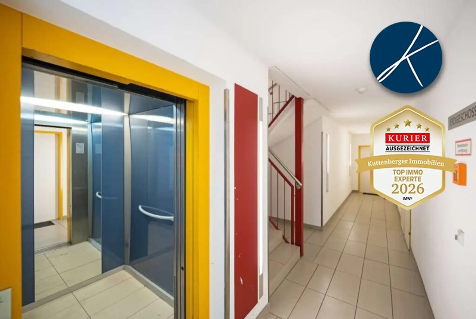 Lift und Stiegenhaus