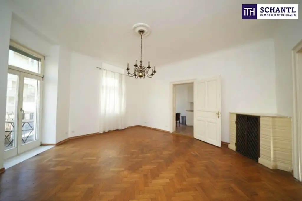 SENSATIONELLE GELEGENHEIT: Charmante Altbauwohnung mit Sonnen-Balkon und Fischgrätparkett! Klassisch-stilvoll wohnen im Grazer Trendviertel - ihre Traumwohnung wartet auf Sie!