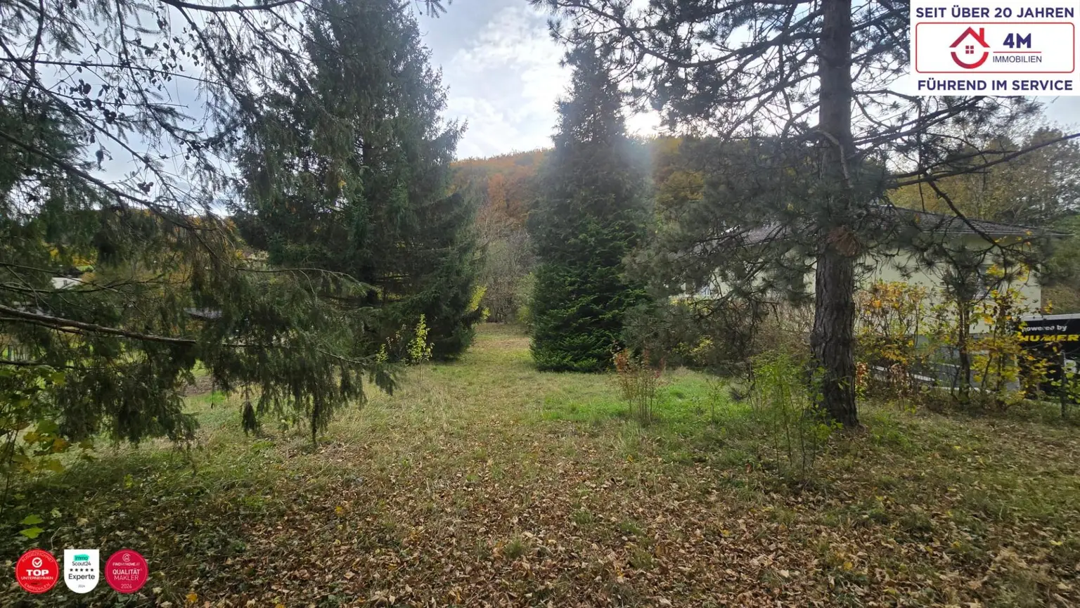 Großzügiges Baugrundstück mit ca. 1.070m2 in 3400 Klosterneuburg - Maria Gugging (Bauklasse I und II)