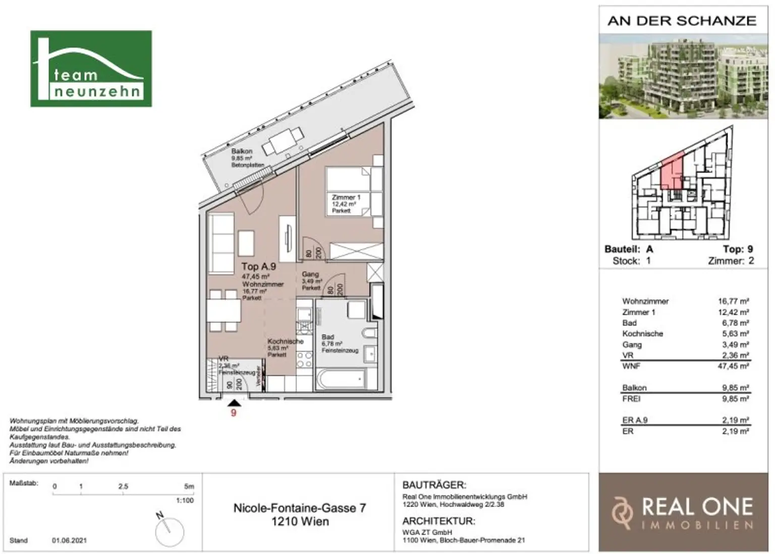 „An der Schanze“ – Exklusives Wohnen im Donaufeld
