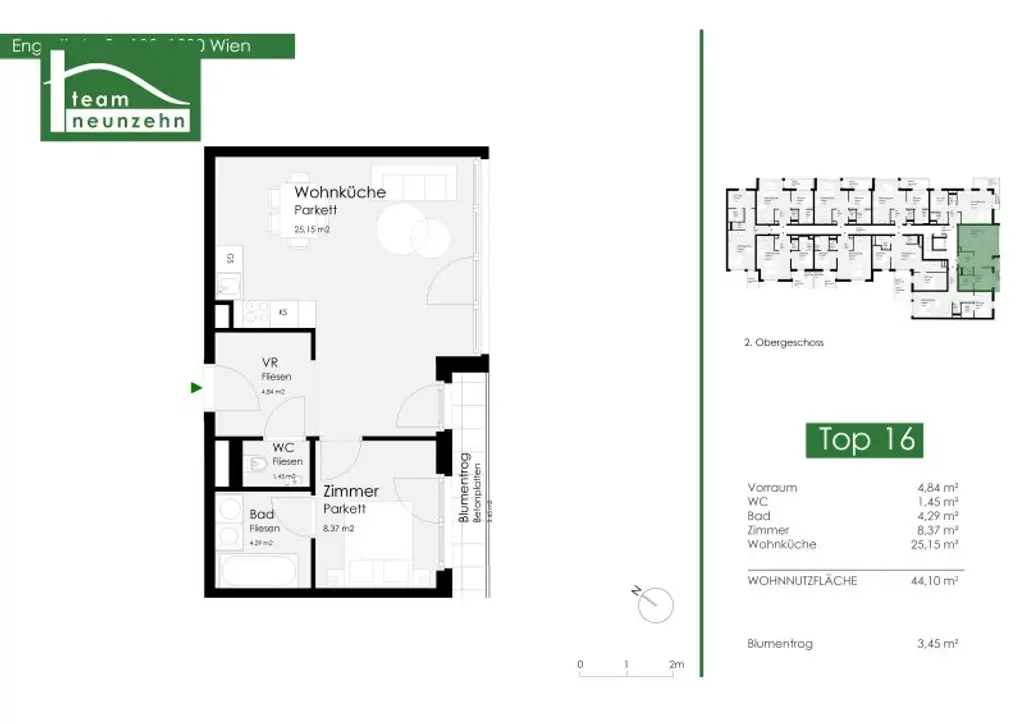 Hell und modern! Top 2-Zimmer Wohnung nahe U6, Millennium City und Donau! Ab sofort!