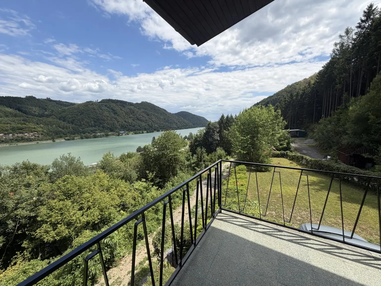 Blick vom Balkon