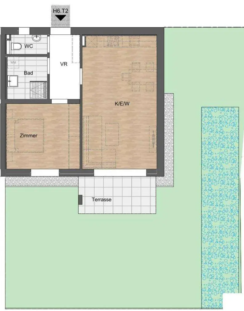 Neubauwohnung mit Garten in Werndorf in Ruhelage/ Haus 6 Top 2