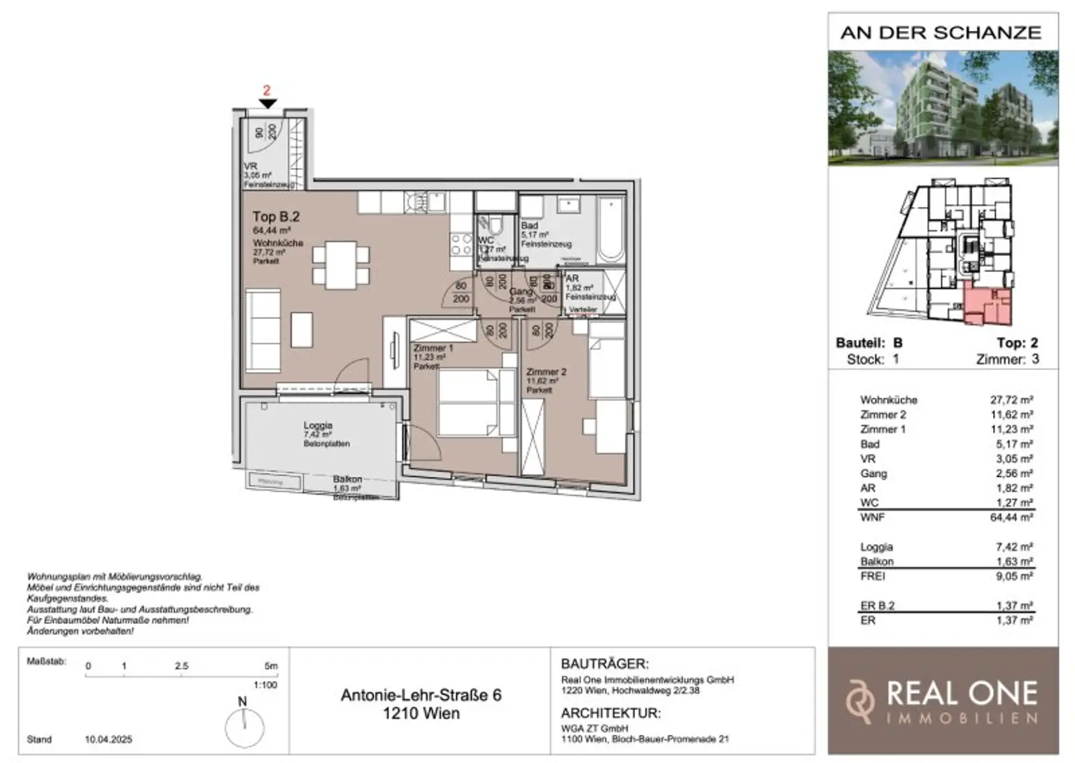 PROVISIONSFREI - THE WATERFRONT CURIOSITY - ABSOLUTE SELTENHEIT – EIGENGRUND BEI DER ALTEN DONAU!