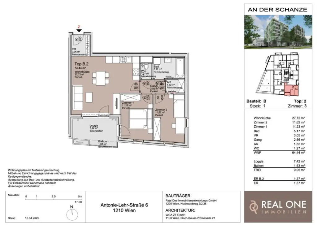 PROVISIONSFREI - THE WATERFRONT CURIOSITY - ABSOLUTE SELTENHEIT – EIGENGRUND BEI DER ALTEN DONAU!