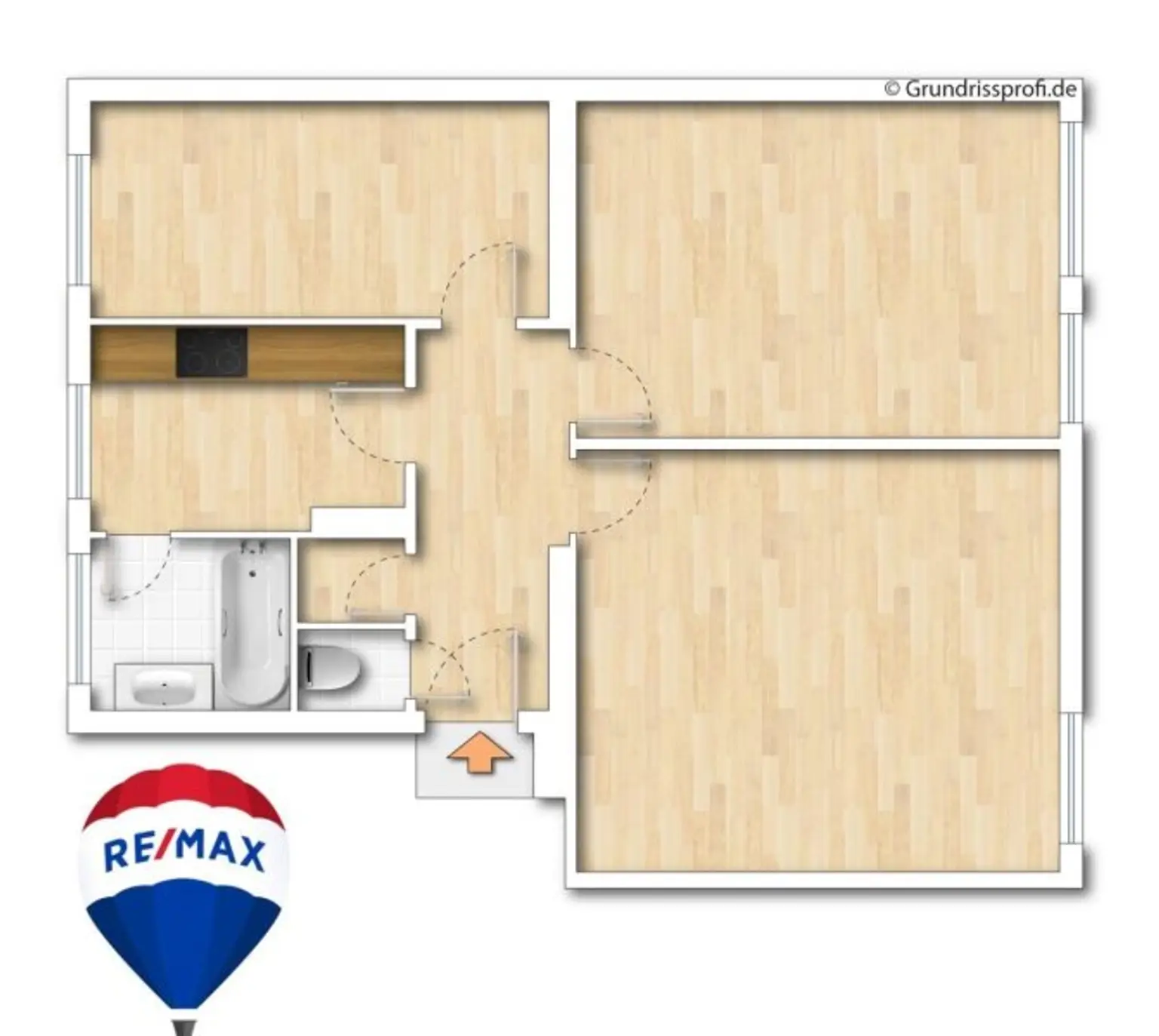 Grundrissvariante laut Originalplan