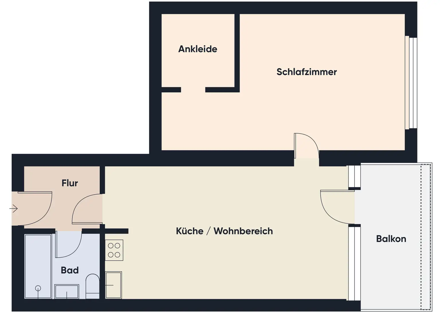Grundrissplan ohne Maßstab