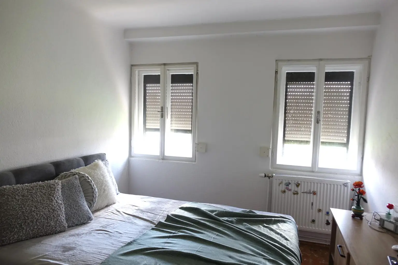 eines der Schlafzimmer im Dachgeschoss
