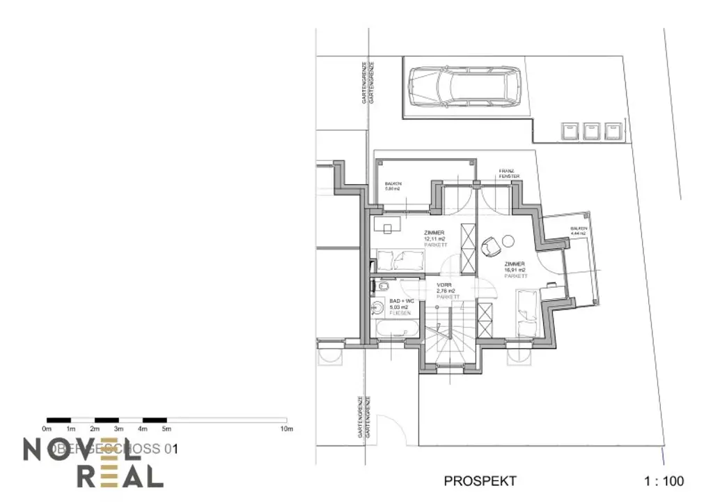 SCHLÜSSELFERTIGES ECKREIHENHAUS - 136 m² - ZIEGELMASSIV - AUF EIGENGRUND - UNVERBAUTER FERNBLICK