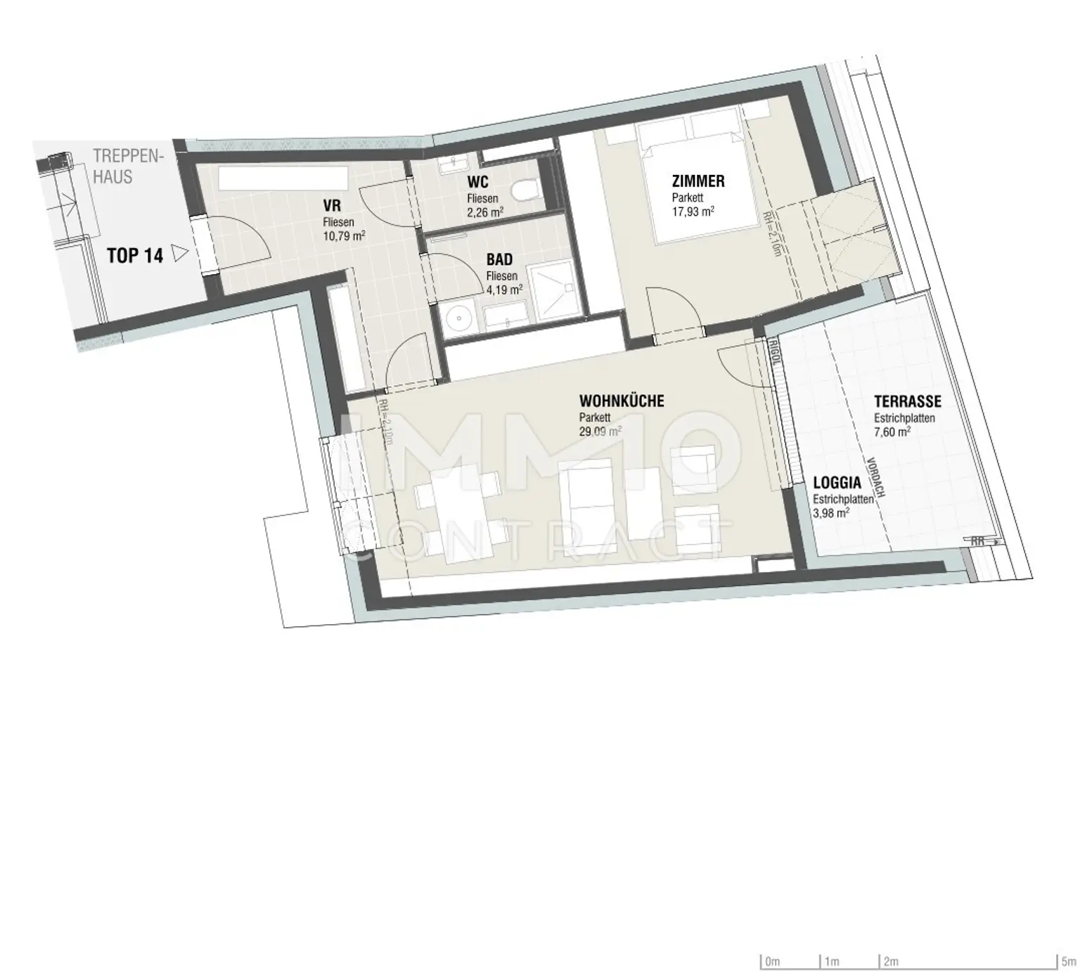 Erstbezug: Sonnige Terrassen-Wohnung + inklusive Garagenstellplatz