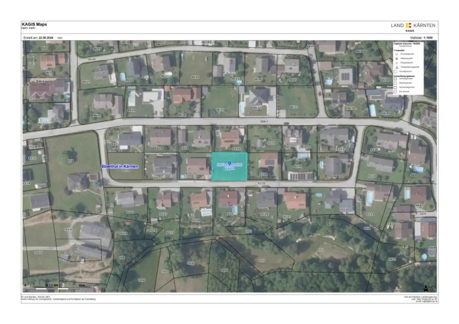 Schöner flacher Baugrund mit 799m² am Stadtrand von Klagenfurt in Ebenthal - Eichenstraße