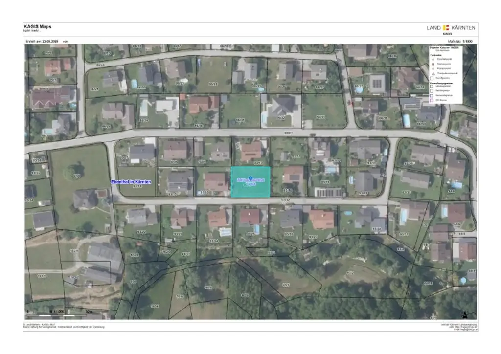 Schöner flacher Baugrund mit 799m² am Stadtrand von Klagenfurt in Ebenthal - Eichenstraße