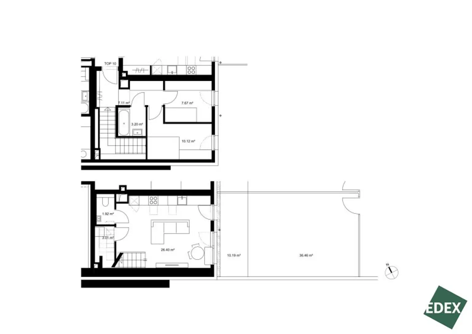 ERSTBEZUG | Sonnige 3-Zimmer-Maisonette-Wohnung mit Garten