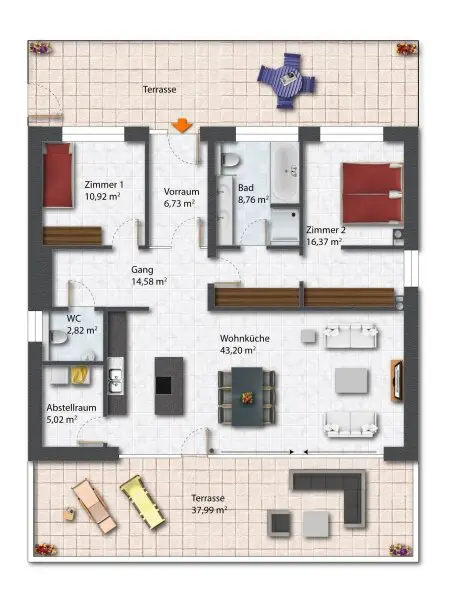 Grundriss Wohnung