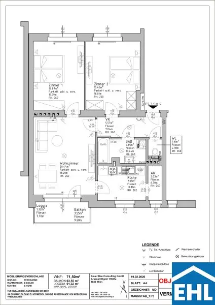 Traumhafte 3-Zimmer-Wohnung im Arsenal!