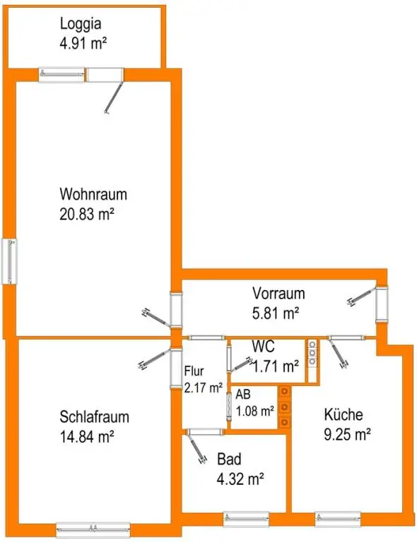2-Zimmer-Wohnung in Topzustand
