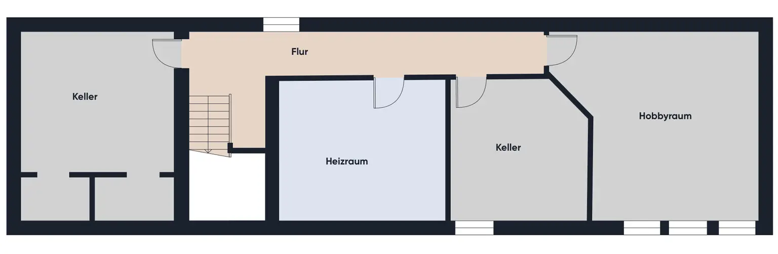 Grundrissplan ohne Maßstab KG