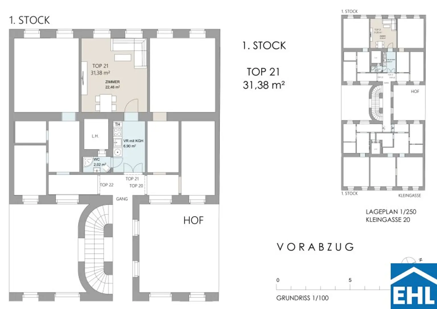 In U-Bahn-Nähe: Singlewohnung in wunderschönem Altbau
