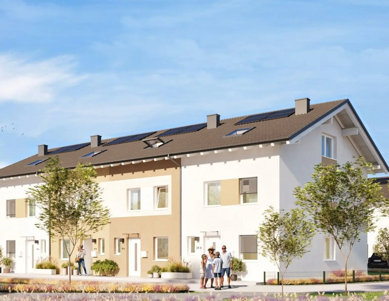 NEUBAU - Reihenhaus im Salzburger Flachgau mit Garten & Carport