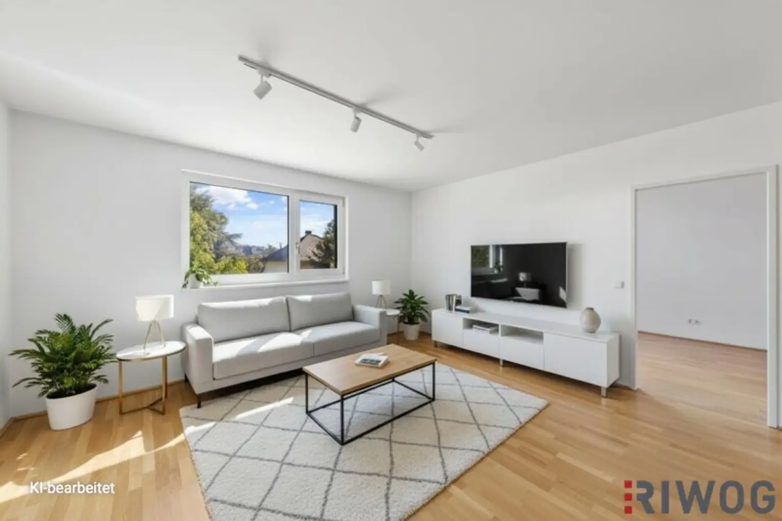 Wohnesszimmer 28,17m² KI-Visualisiert