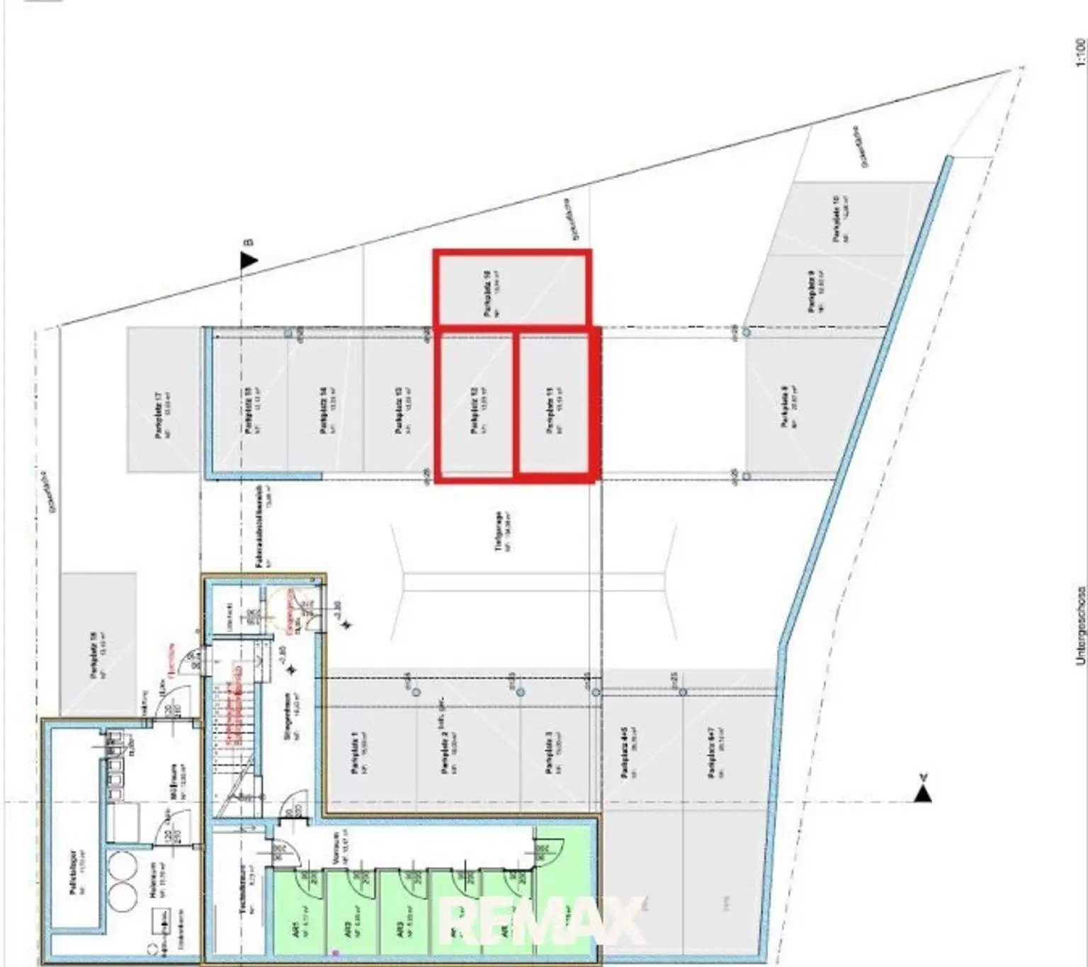 Längenfeld - Plan Parkplatz 12