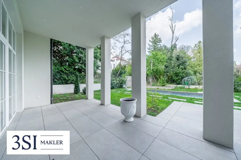 Luxus, Privatsphäre und modernste Eleganz vereint - Architektonisches Juwel in exklusiver Grünruhelage des 19. Bezirks
