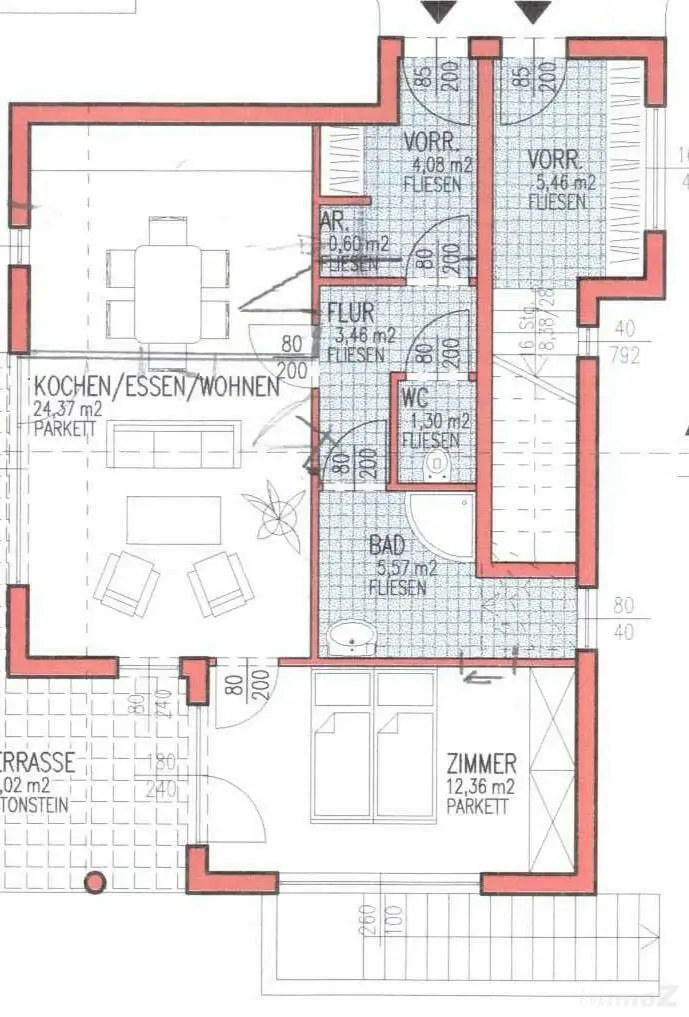 ab 1.2.2026 geförderte 2 Zimmer Wohnung mit Balkon, neuwertiger Zustand