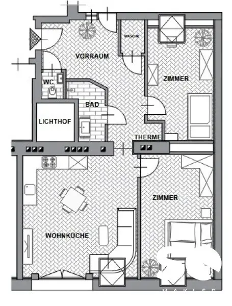 #SQ - ERSTBEZUG: LICHTDURCHFLUTETE 3-ZIMMER-DACHGESCHOSSWOHNUNG NÄHE SCHÖNBRUNN
