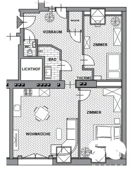 #SQ - ERSTBEZUG: LICHTDURCHFLUTETE 3-ZIMMER-DACHGESCHOSSWOHNUNG NÄHE SCHÖNBRUNN