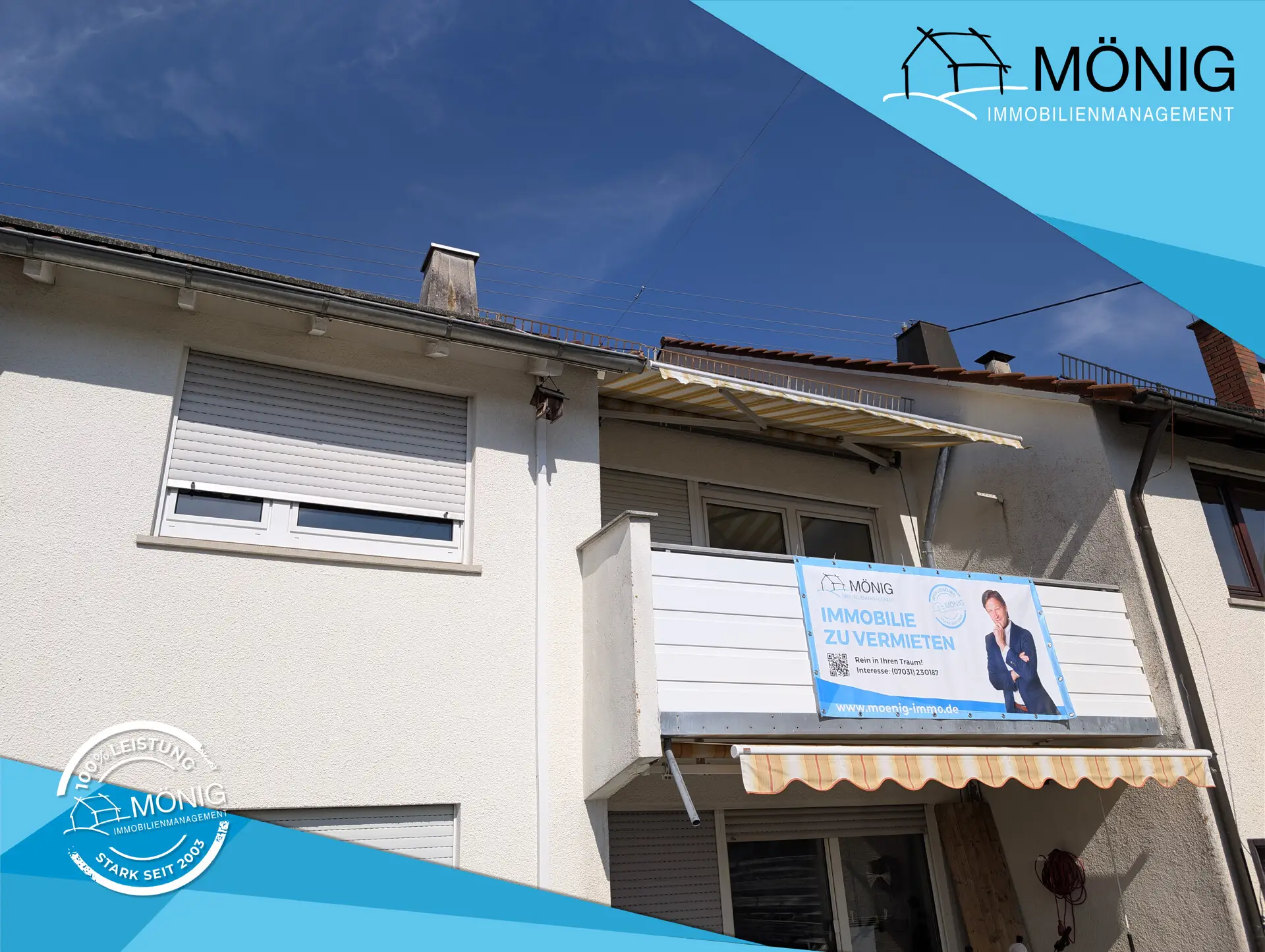 Südseite mit Balkon