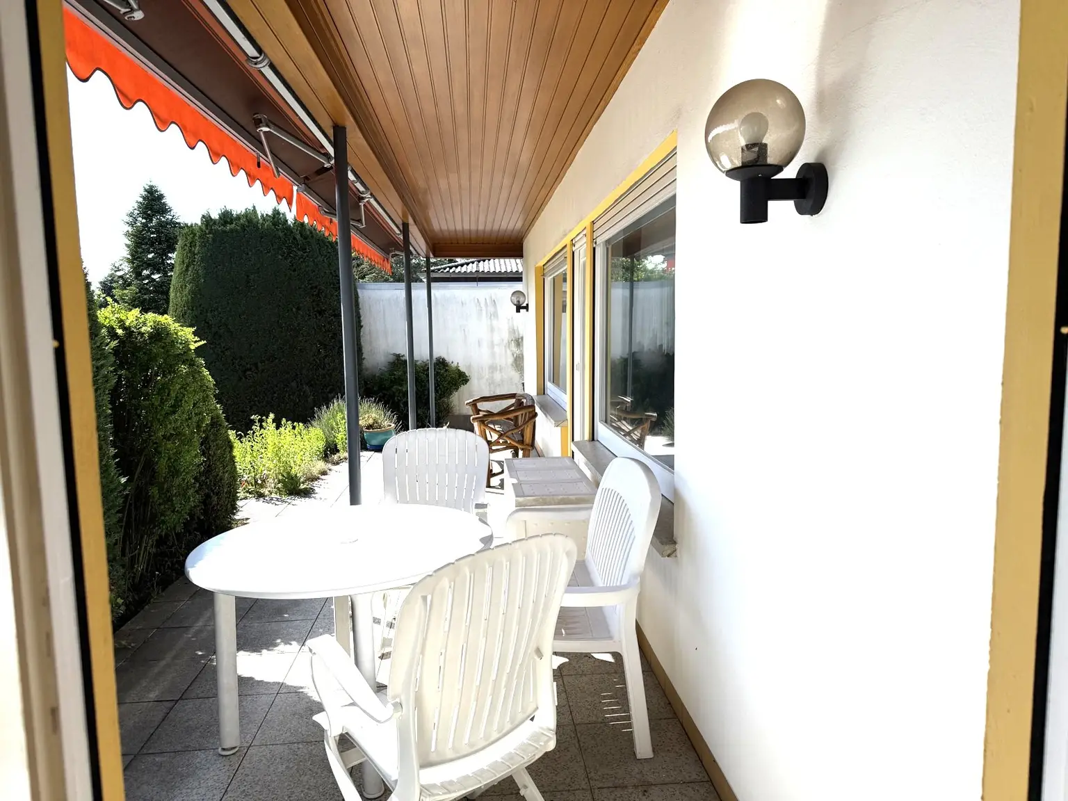 Vom Schlafzimmer zur Terrasse