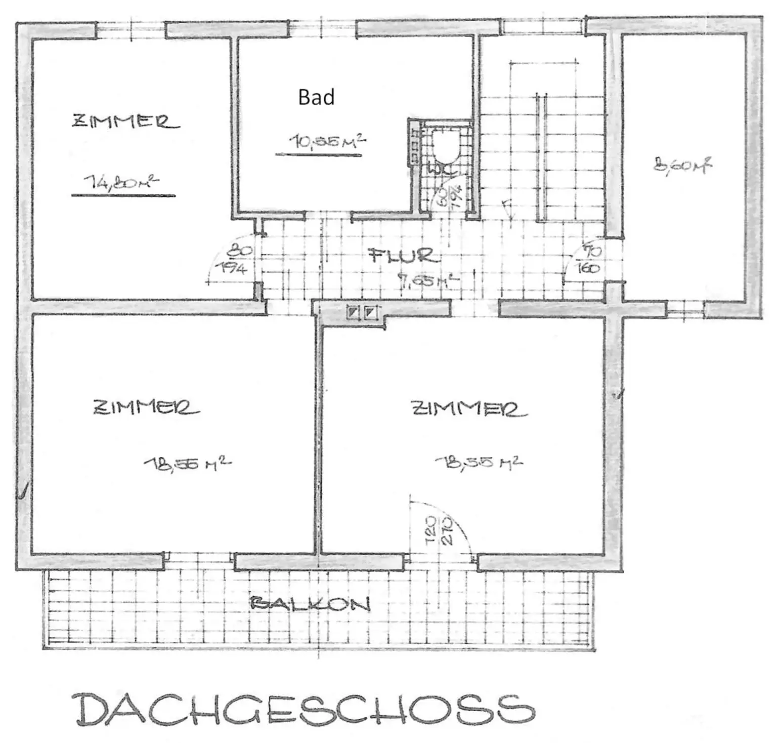 Plan Dachgeschoß