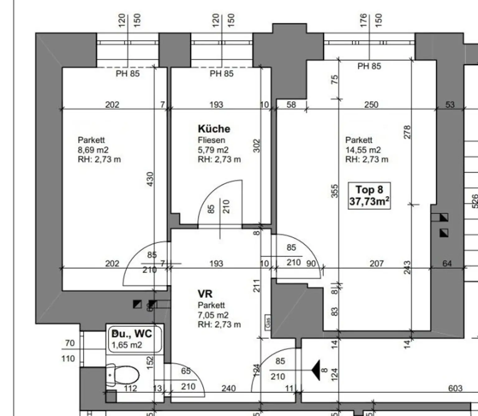 Sanierungsbedürftige 2-Zimmer Wohnung mit Ruhelage in den Innenhof! 1. Stock ohne Lift! Nähe Familienplatz und U3 Ottakring!