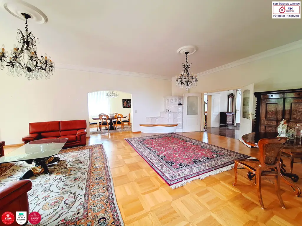 🏡Charmante Villa am Ölberg mit Blick auf das Stift Klosterneuburg & ca. 1450m2 großem Garten