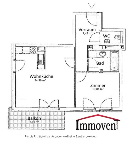 RUHELAGE -  2-Zimmerwohnung mit Balkon! (Mietbeginn 01.03.2026)