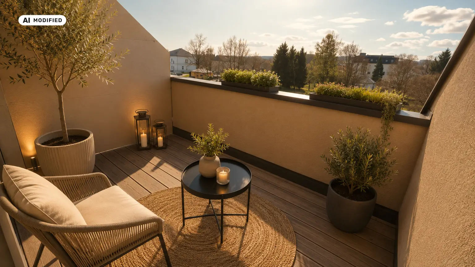 KI-bearbeitet – Loggia