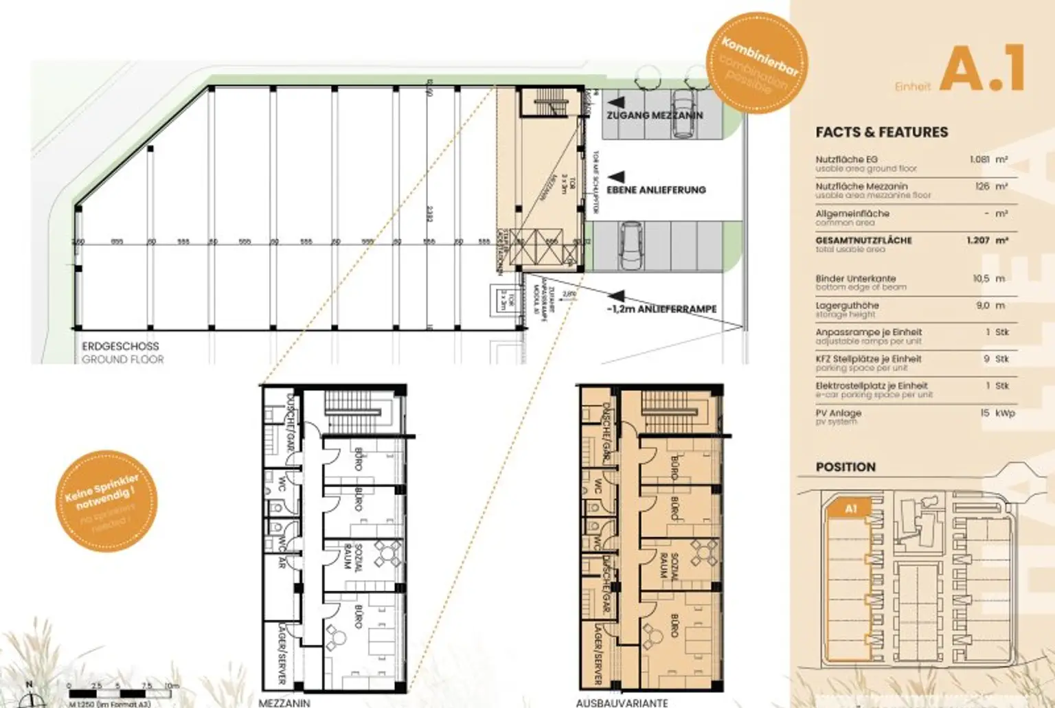 Ihr Standort für Produktion, Gewerbe, Lager oder Büro in Neusiedl am See  - ab 1207 m² Nutzfläche