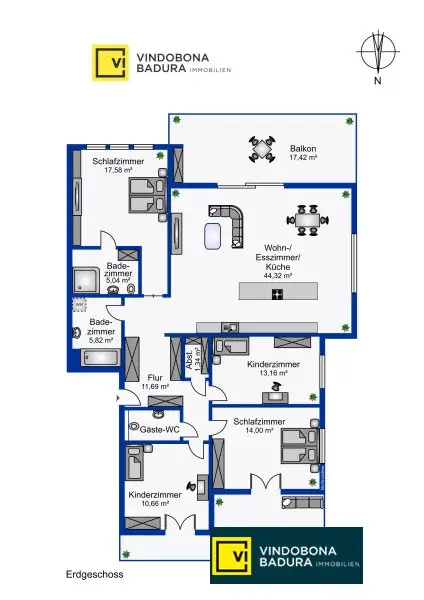 Wohnjuwel in Hietzing: Großzügige 5-Zimmer Wohnung mit Balkonterrassen, Fernblick & Garagenplatz