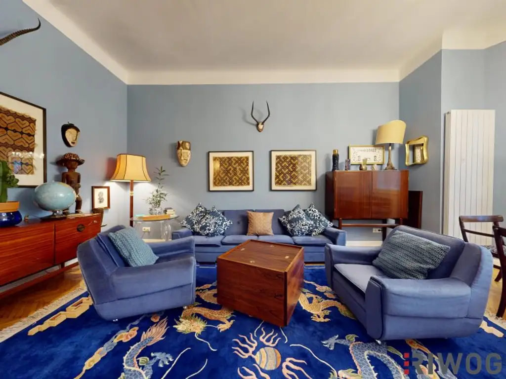 Wohnung mit touristischer Widmung nahe Schloss Schönbrunn | Prunkvolles 4-Zimmer Altbauapartment mit Loggia I 360° Rundgang