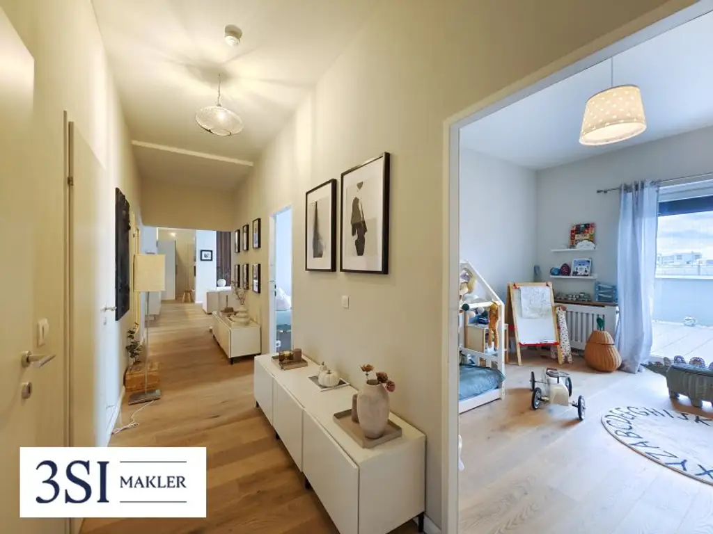 Geräumige Familienwohnung mit Sonnenterrasse und Weitblick im Citygate!