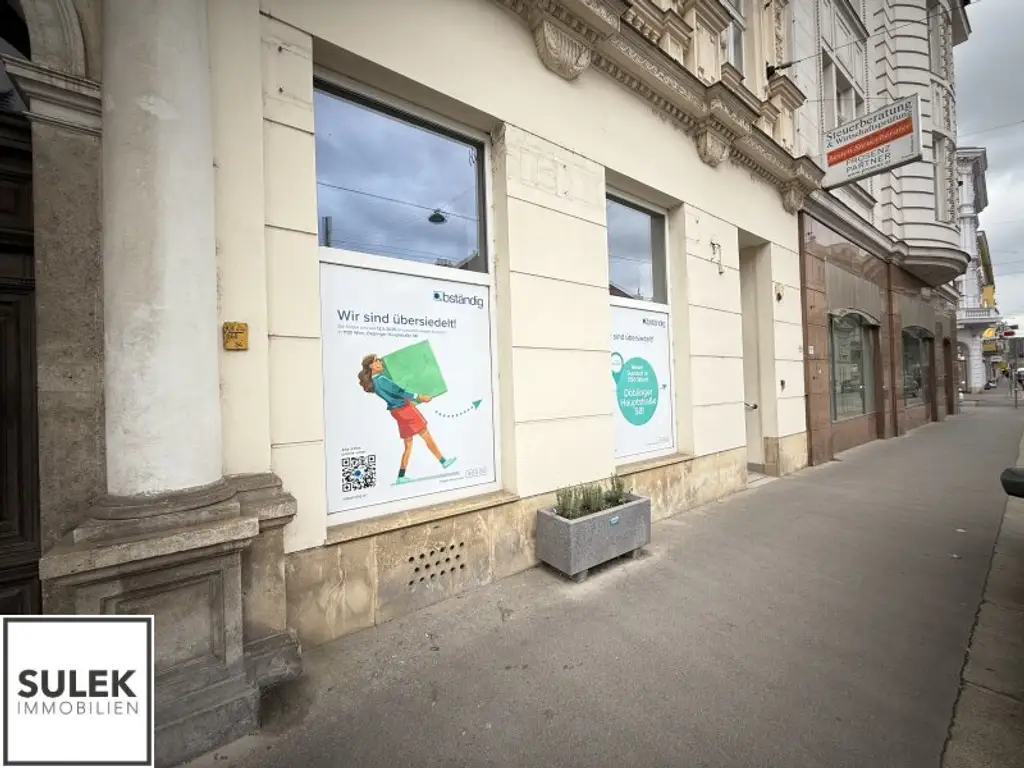 Geschäftslokal in der Döblinger Hauptstraße nahe Bahnhof Spittelau (U4+U6) zur unbefristeten Miete! **VIDEOTOUR**