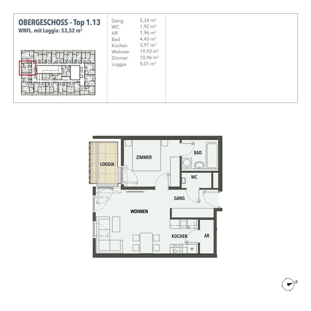 EDI N° 7 - Traumhafter Erstbezug zwei Zimmer Wohnung mit Loggia