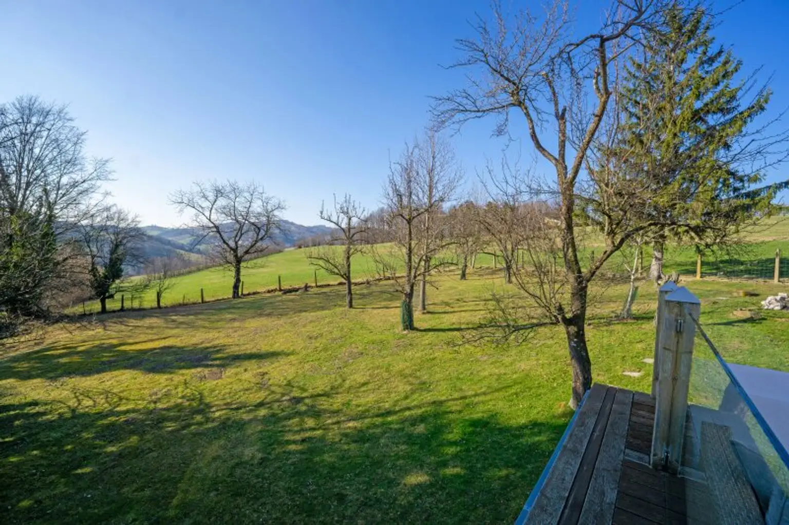 Blick von der Terrasse nach Nordwesten