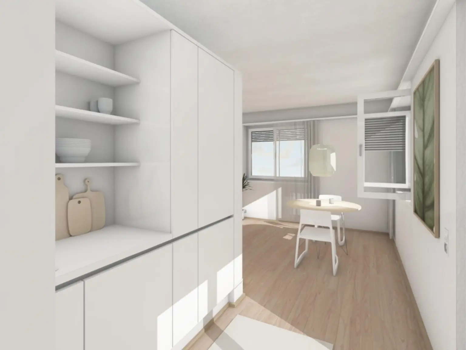bezugsfertige Wohnung - Blick ins Grün