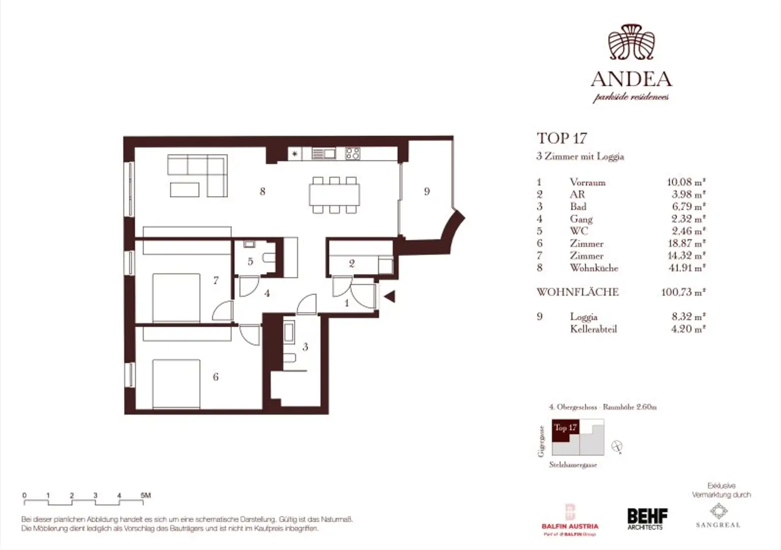 Traumhafte 3-Zimmer-Wohnung mit Loggia - ANDEA Parkside Residences